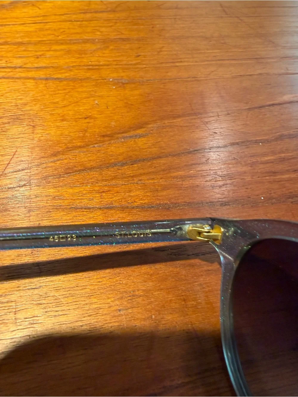 KREWE St. Louis Mirrored Blue Opal 24K Sunglasses with Box and Case